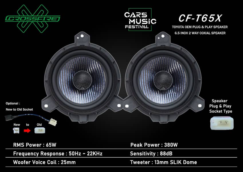 CROSSFIRE TOYOTA&HONDA OEM SPEAKERS 1