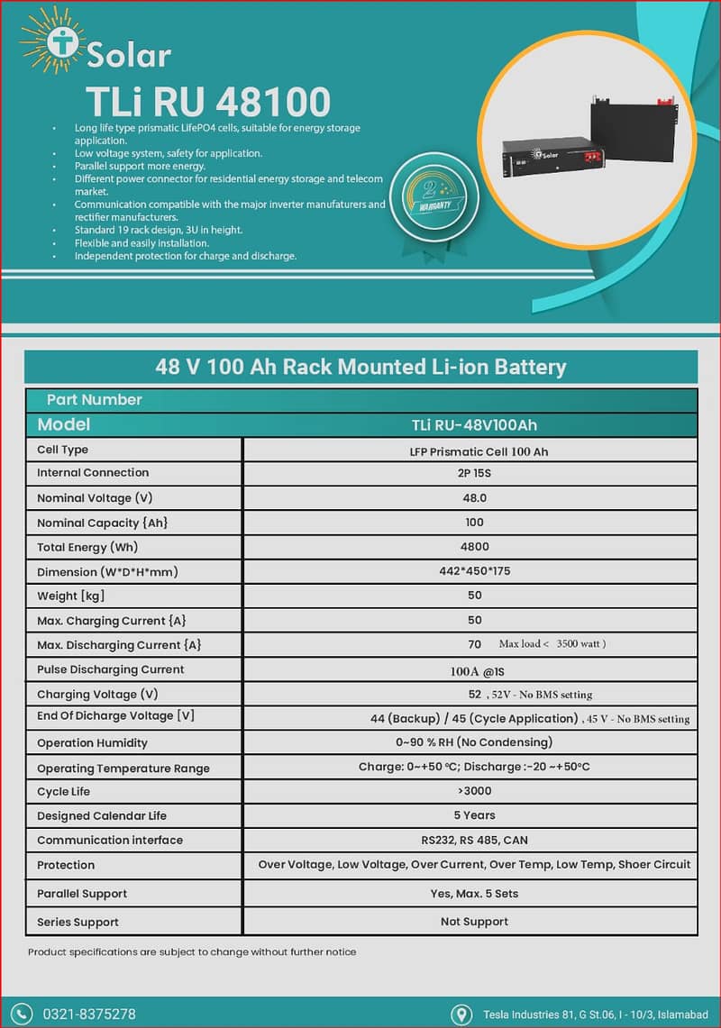 RU49100 BATTERY MODULE  ( lithium BATTERY ) 2