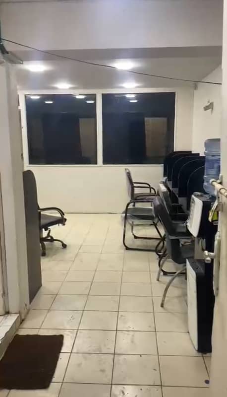 Sami furnished office for rent 500sqft in shahar e Faisal. 6