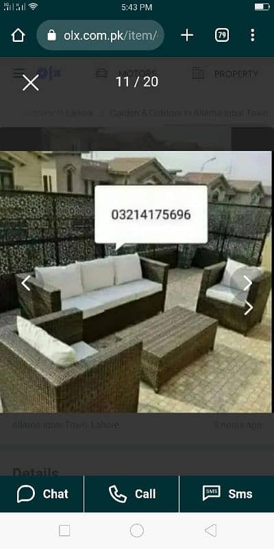 outdoor garden RATTAN upvc furniture sofa set chairs and table 15