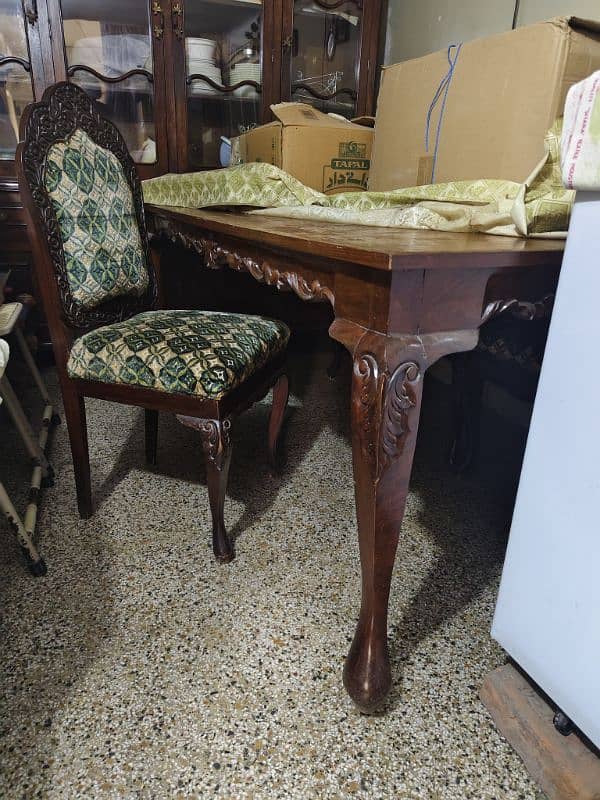 6 chair + 1 table used for sale 2