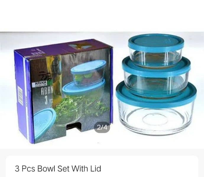 irani imported 3pcs Bowel set Microsave 0