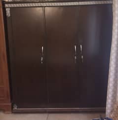 Birch wood 3 section wardrobe for sale