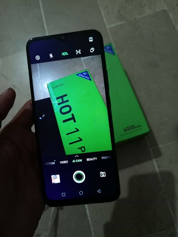 infinix hot 11play 4gb 64gb 6000mh batrry with box 2