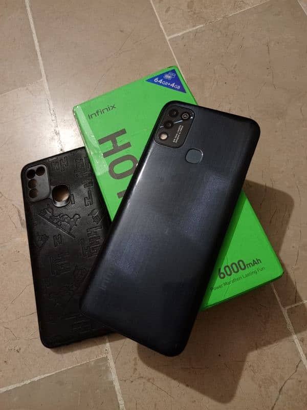 infinix hot 11play 4gb 64gb 6000mh batrry with box 4