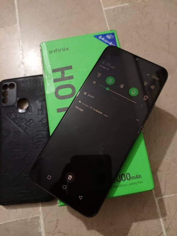 infinix hot 11play 4gb 64gb 6000mh batrry with box 9