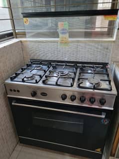 Canon 5 burner cooking range and Hood