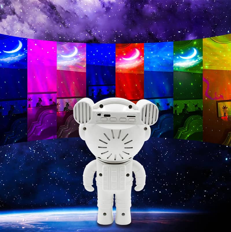 Astronaut Projector Lamp Galaxy Projector Light with Speaker Remote 1