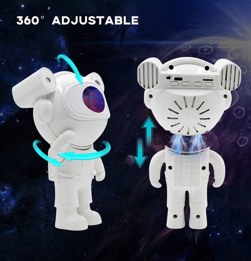 Astronaut Projector Lamp Galaxy Projector Light with Speaker Remote 4