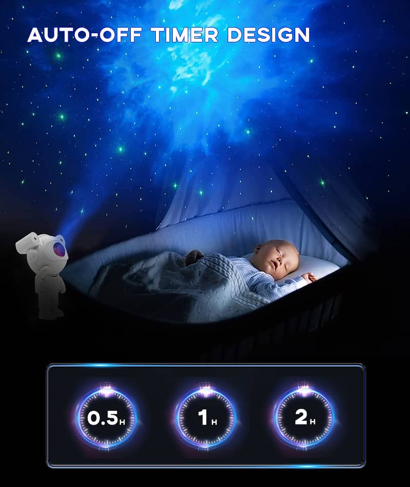 Astronaut Projector Lamp Galaxy Projector Light with Speaker Remote 5