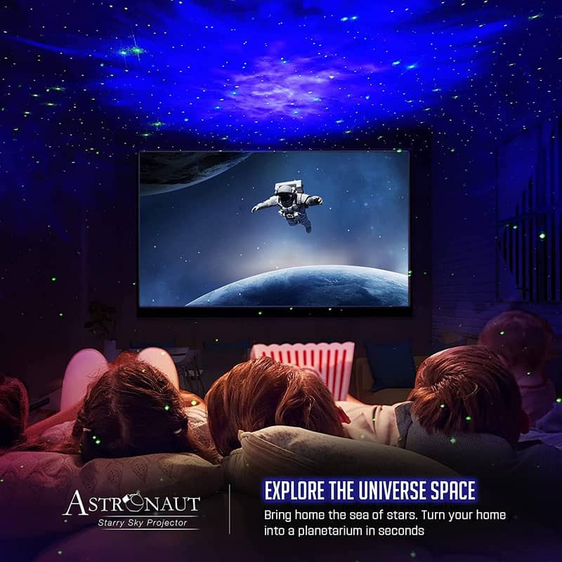 Astronaut Projector Lamp Galaxy Projector Light with Speaker Remote 6