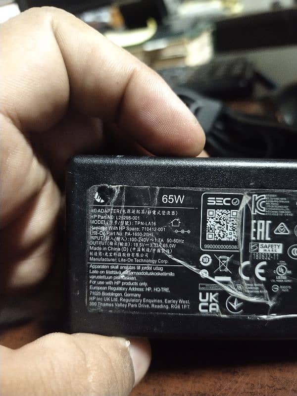 hp laptop charger 65W 4