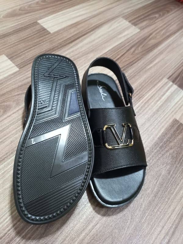 JET BLACK SANDALS 1