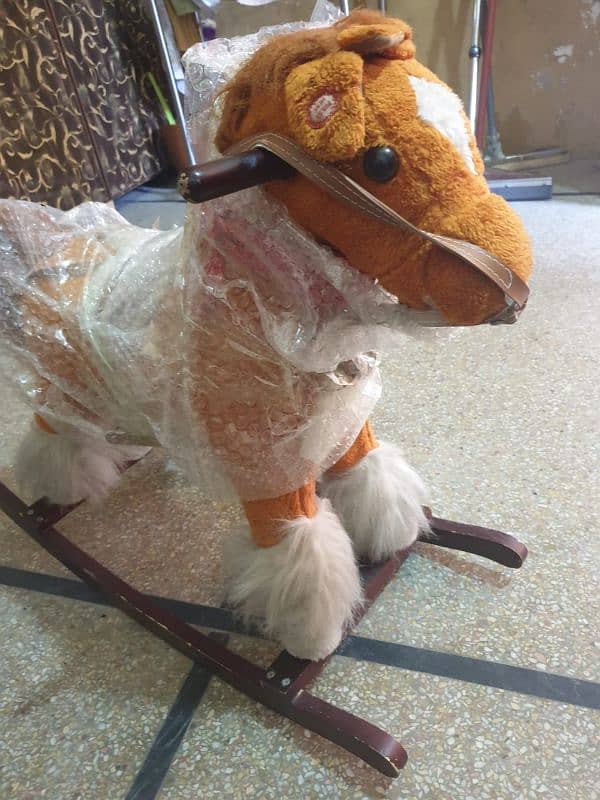 Classic Rocking Horse Swinger for Kids - Plush Fun and Adventure! 1