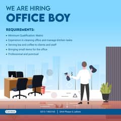 We are hiring Office Boy - Apply now