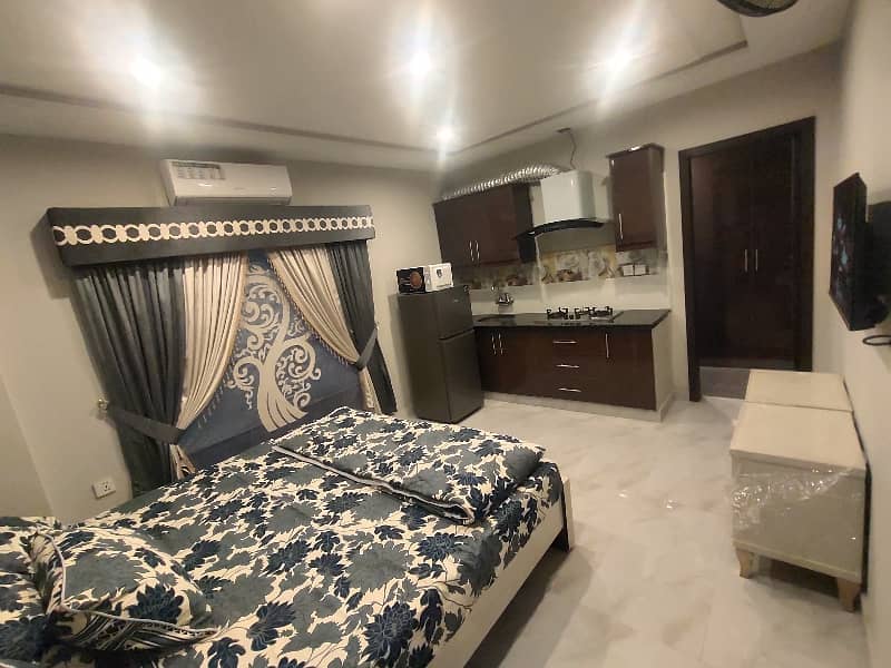 Furnished Studio Apartment For Rent In Iqbal Block Sector E Bahria Town Lahore 1