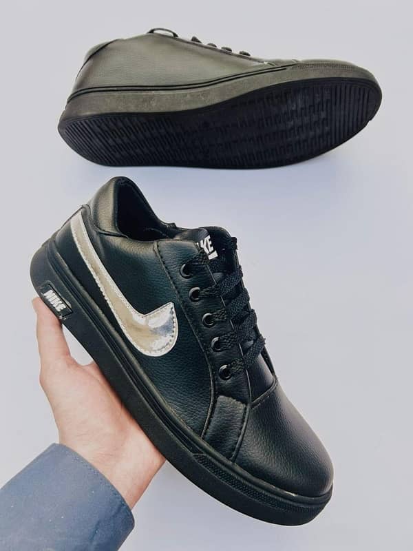 Leather sneakers  with nike logo 0