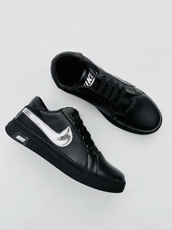 Leather sneakers  with nike logo 2