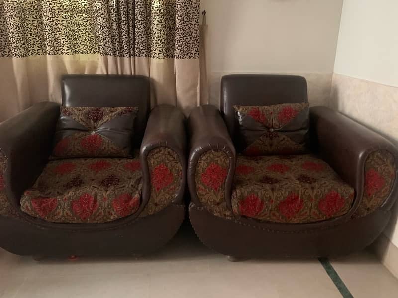 7 seater sofa rexine cover 4