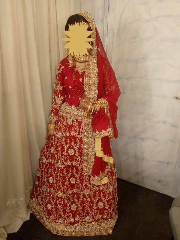 Branded Bridal Barat Lehenga with handmade work 1