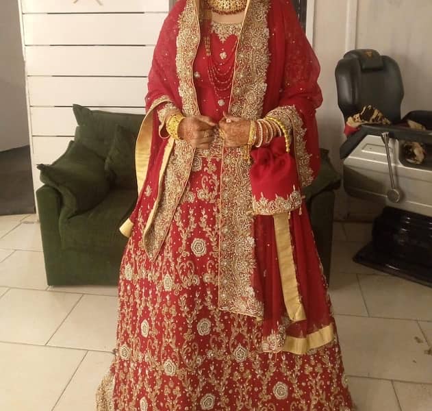 Branded Bridal Barat Lehenga with handmade work 2