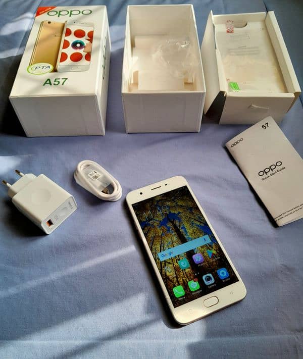 smart phone oppo a57* 4/64* brand newcomplete Box 0