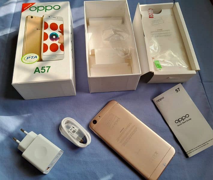 smart phone oppo a57* 4/64* brand newcomplete Box 1