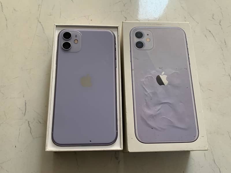 Iphone 11 with box 128gb dual physical sim official pta approved 3