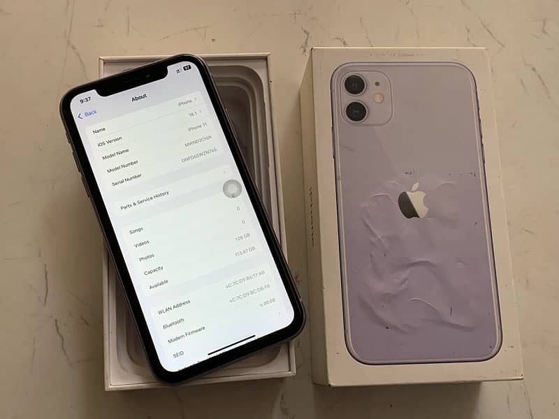 Iphone 11 with box 128gb dual physical sim official pta approved 8