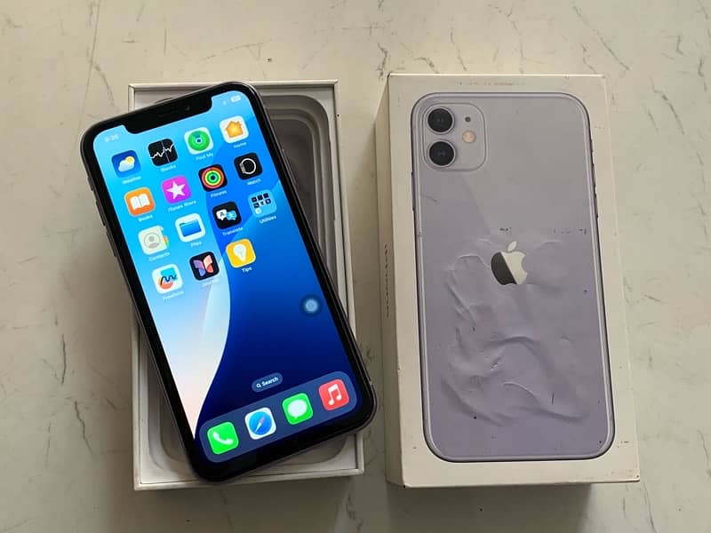 Iphone 11 with box 128gb dual physical sim official pta approved 11