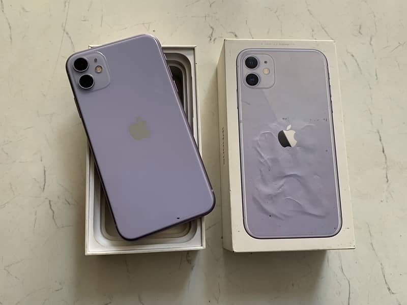 Iphone 11 with box 128gb dual physical sim official pta approved 15