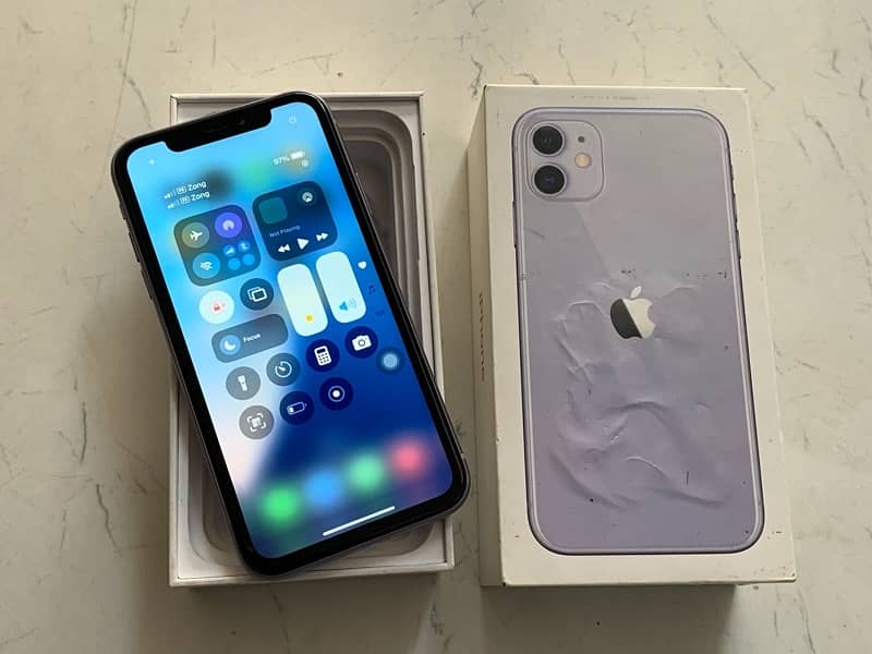 Iphone 11 with box 128gb dual physical sim official pta approved 16