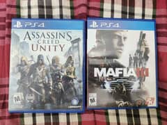 Assassin creed unity ps4 and mafia 3 ps4 games 10/10 conditions