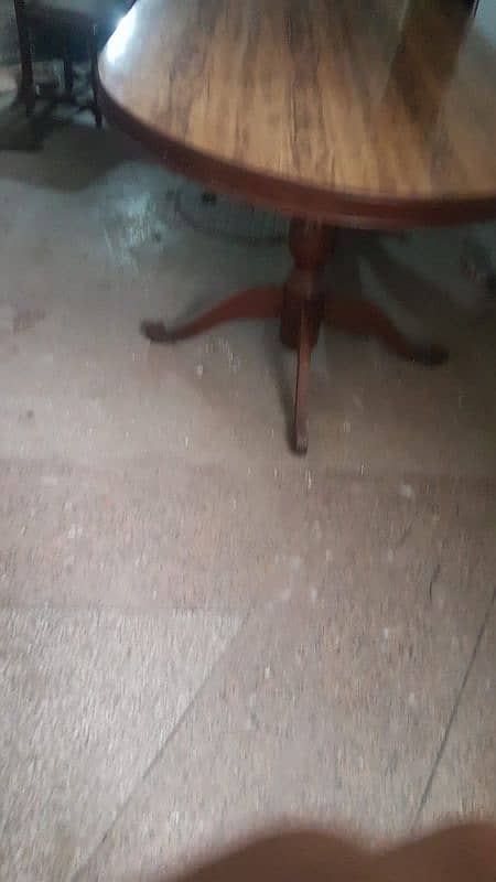 Solid wood dining table with 10 chairs 3