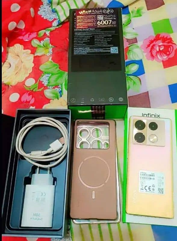 Infinix note 40 pro 12+12/256gb wireless charge exchange possible 6