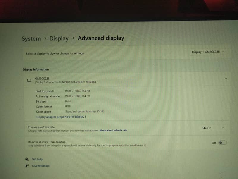 Redragon Ruby GM3CC238 24 inch 144Hz monitor 2