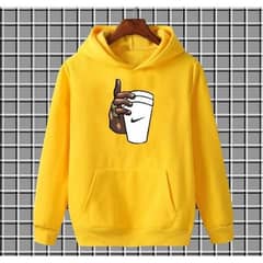 Men printed cotton hoodie