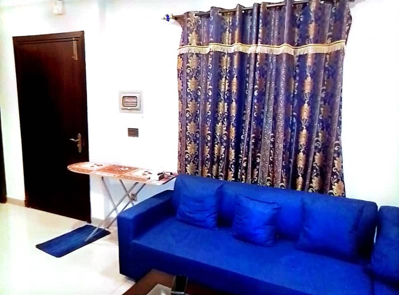 1 bedroom furnished apartment available for rent in bahria town phase 4 civic center 4