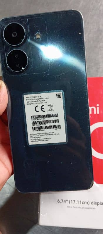 redmi 13c mobile  6-128 color green  6 months under warranty 0