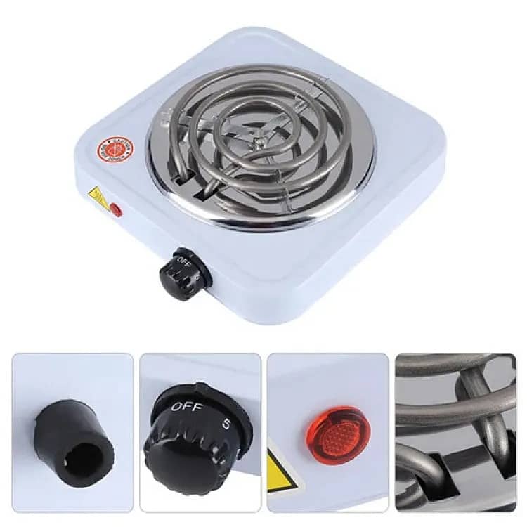 Electric Stove Hot Plate 1000W Electric Cholha Single Stove Cooking 6