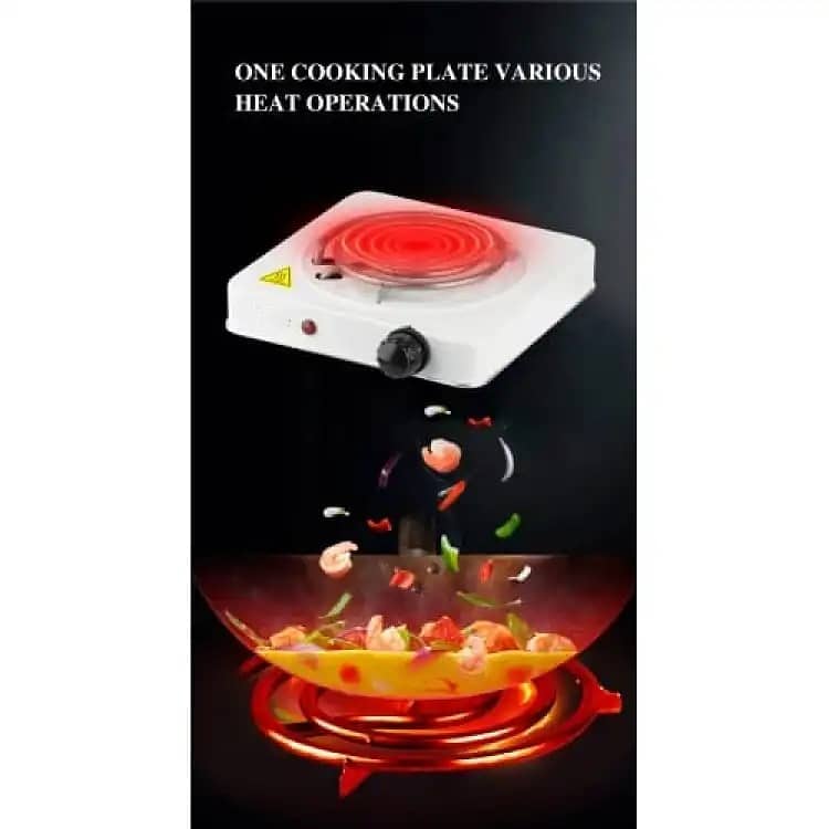 Electric Stove Hot Plate 1000W Electric Cholha Single Stove Cooking 8