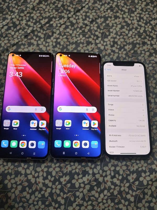 Iphone 12 pro and Oneplus 9 pro 0