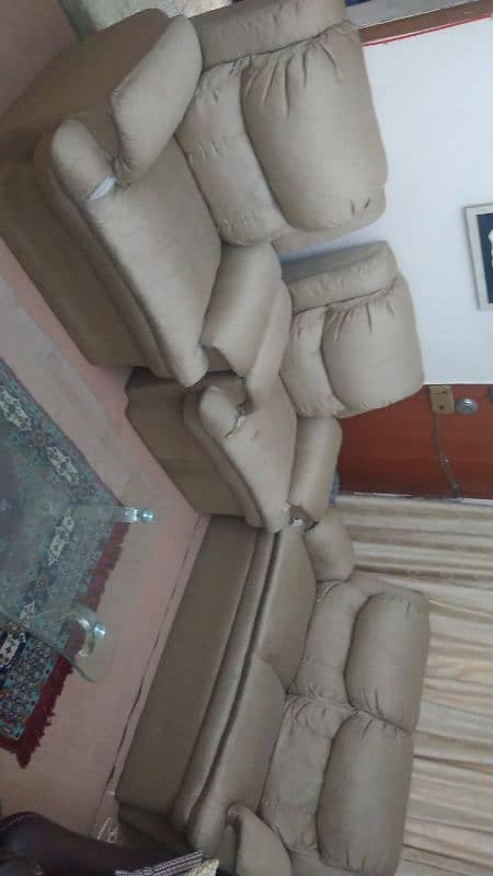 brown and beige color sofa sets 5