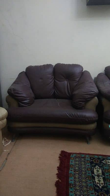 brown and beige color sofa sets 7