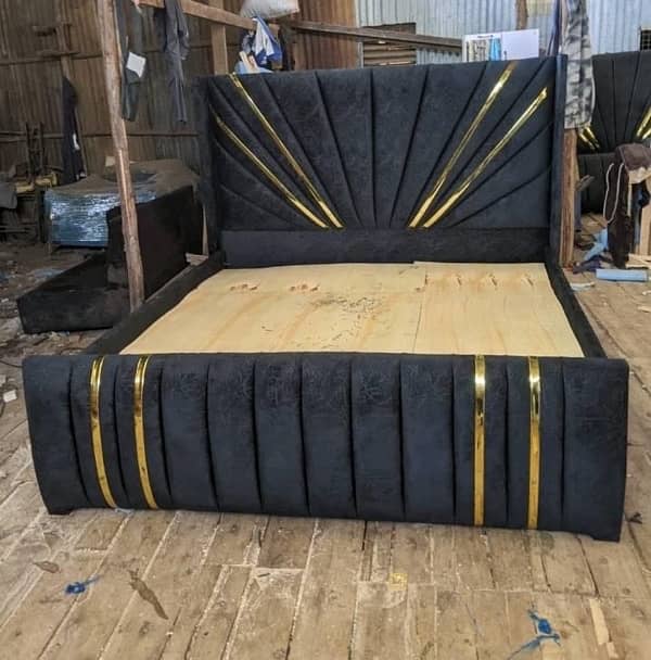 king size bed with two side tables 12