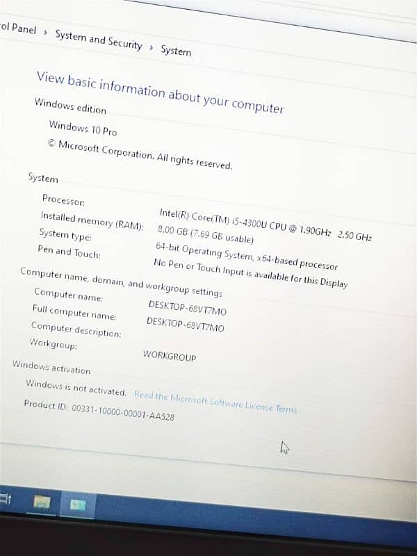 Lenovo Core i5-4th Gen 8GB RAM 128GB SSD BEST Conditions LapTop!! 15