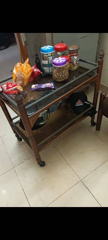 Tea trolley + Tv table 1