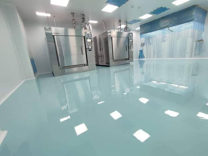 epoxy flooring/ vinyl flooring/ paint work/ aluminium window door 1