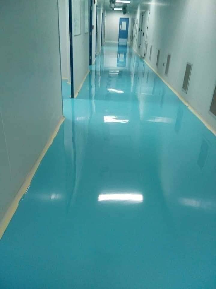 epoxy flooring/ vinyl flooring/ paint work/ aluminium window door 11