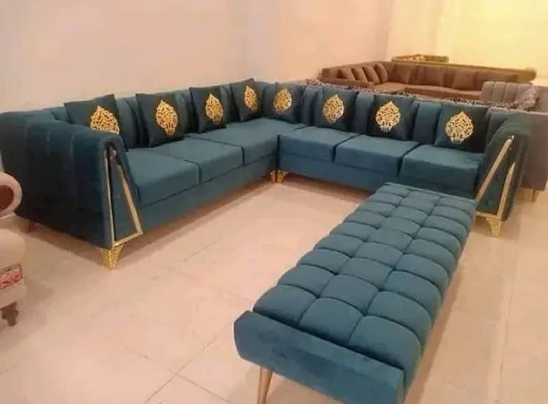 6 seater L Shaped sofa set 1